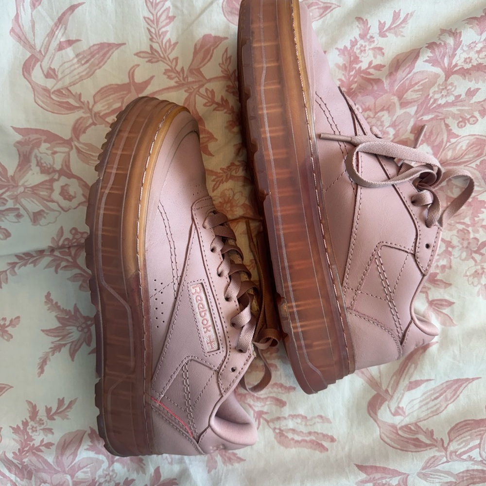 Reebok Mauve Platform Sneakers